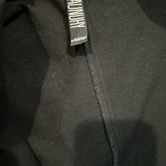 Laundry by Shelli Segal Vintage 1995 long black button up stretchy jacket size 6 - Picture 16 of 16